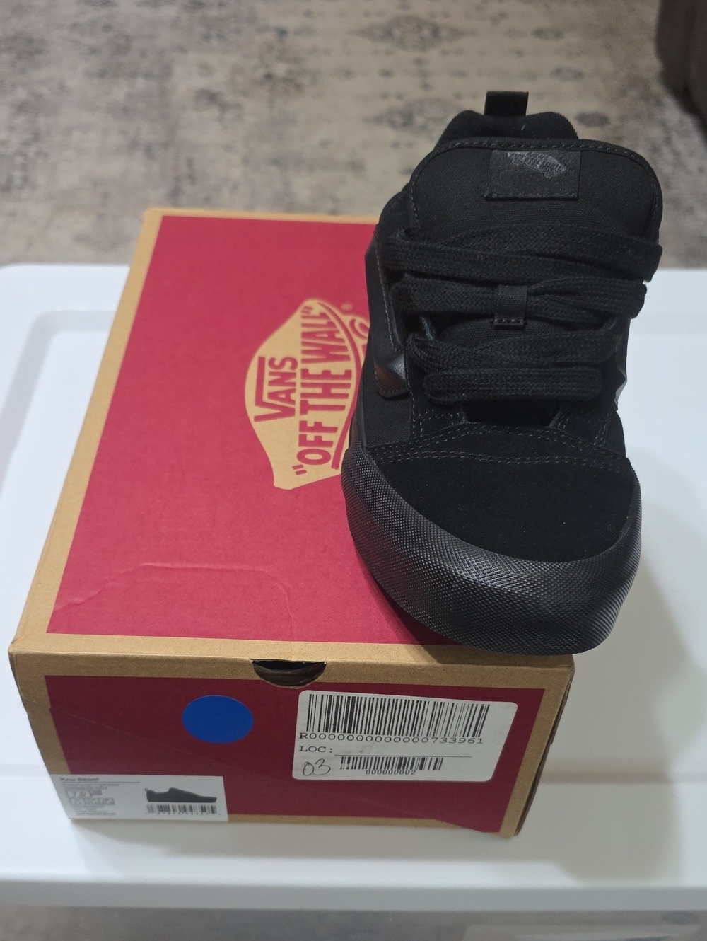 Vans Kids All-Black Low Top Skate Sneaker
